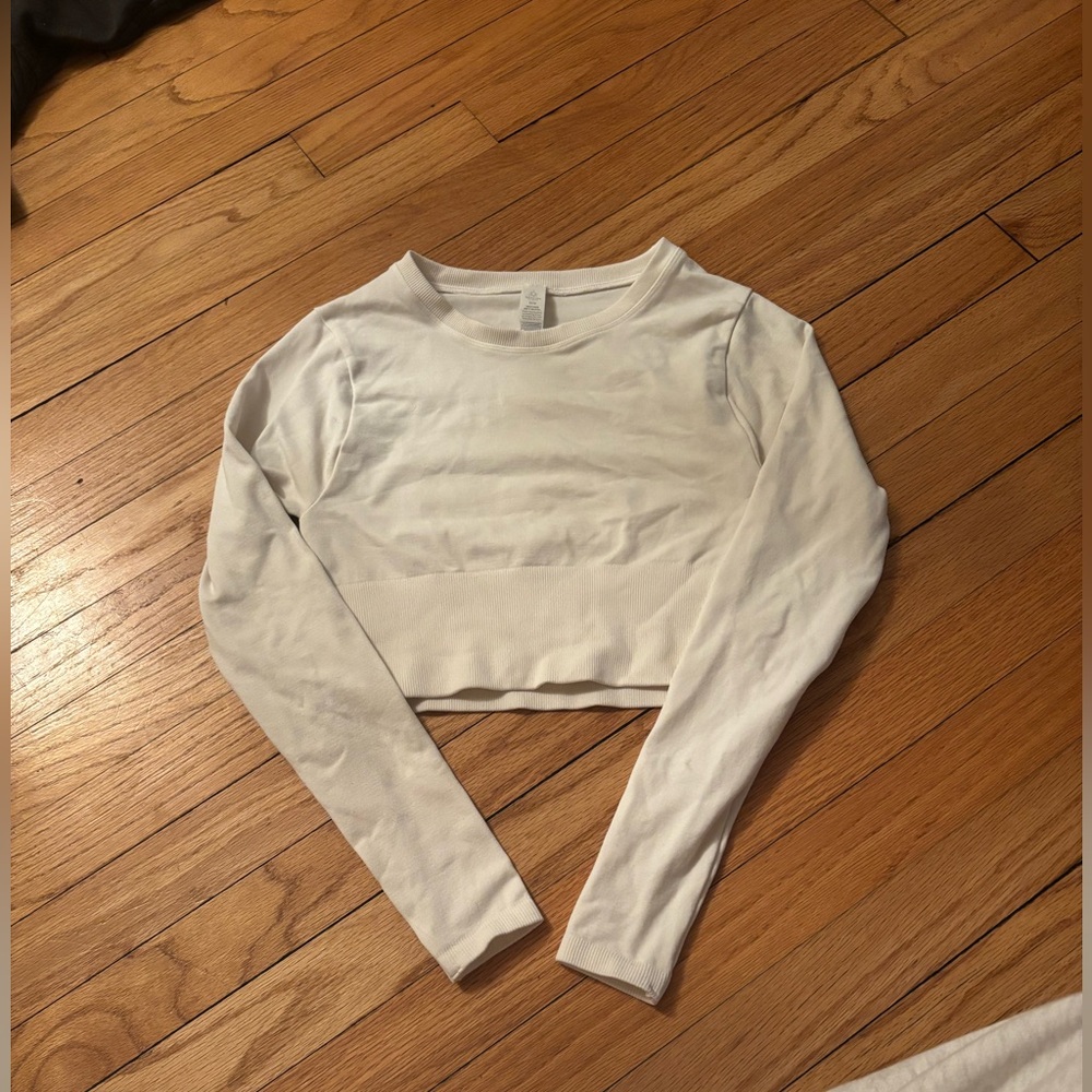 Aerie cropped top long sleeve